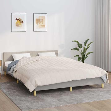 vidaXL Verzwaringsdeken 200x225 cm 13 kg stof, Verzenden