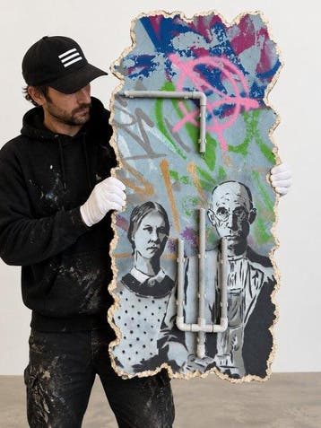 Mart Signed (XX) - AMERICAN GOTHIC BROKEN WALL