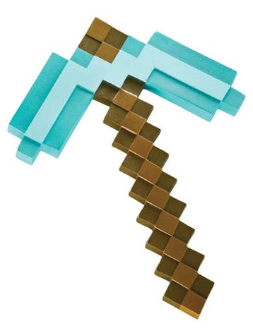 Minecraft Plastic Replica Diamond Pickaxe 40 cm, Verzamelen, Ophalen of Verzenden, Nieuw