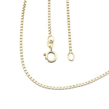 Gouden Venetiaanse schakelketting, Ophalen of Verzenden, Gebruikt, Goud, Goud