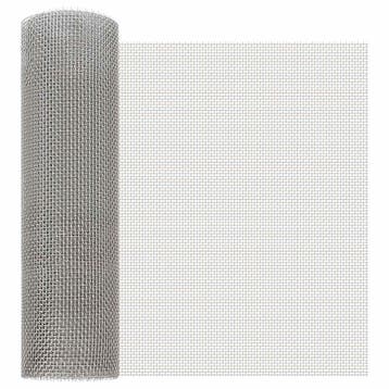 vidaXL Mesh Scherm 40 x 1000 cm 6 Mesh Roestvrij staal 201, Verzenden, Nieuw