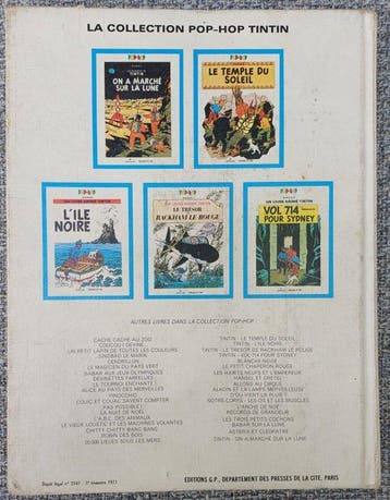 Tintin T8 - Le sceptre dOttokar - 1 Album Pop-Hop - EO -