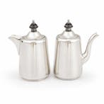 Theepot (2) - Bakeliet, Verzilverd - Chocolade / Theepot