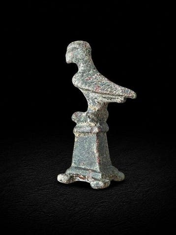 Oud-Romeins, Keizerrijk Gepatineerd brons Figuur - 5.6 cm
