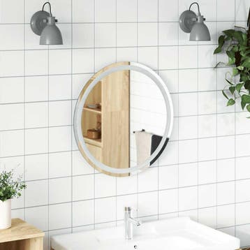 vidaXL Badkamerspiegel LED rond 60 cm, Verzenden, Nieuw