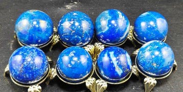 Topkwaliteit Lapis Lazuli natuursteen Sferen - Hoogte: 47 mm