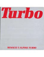 1982 RENAULT 5 ALPINE TURBO BROCHURE NEDERLANDS, Boeken, Ophalen of Verzenden, Nieuw