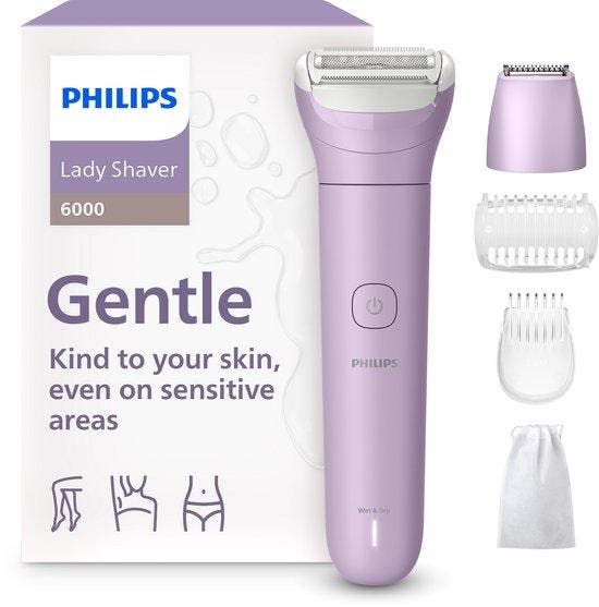 LadyShave Philips Series 6000 LadyShave (Scheren & Epileren), Handtassen en Accessoires, Uiterlijk | Haarverzorging, Nieuw, Verzenden