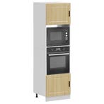 vidaXL Ovenkasten 2 st Porto bewerkt hout sonoma, Verzenden, Nieuw
