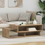 vidaXL Salontafel Artisan Eiken 105 x 50 x 32,5 cm Bewerkt, Verzenden, Nieuw