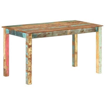 Eettafel 140cm massief hout | Tweede kansje | OP = OP, Verzenden