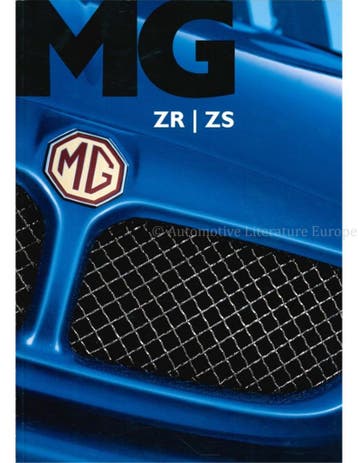 2003 MG ZR | ZS BROCHURE NEDERLANDS