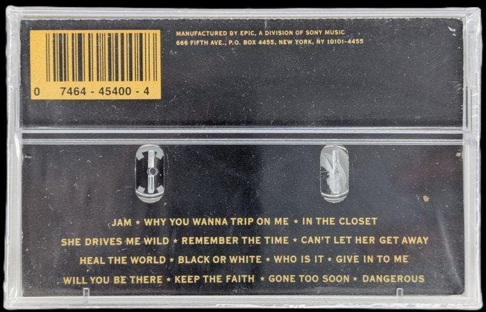 Michael Jackson - Dangerous - Sealed tape - Audiocassette -, Cd's en Dvd's, Vinyl Singles