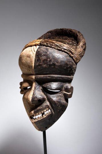 Ziektemasker Mbangu - Pende - Democratische Republiek Congo