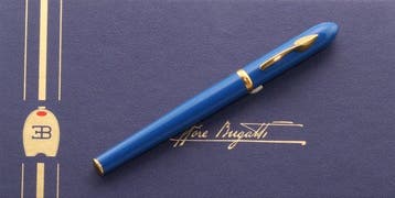 Bugatti by Montegrappa - blu/oro - Vulpen, Verzamelen, Nieuw
