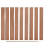 vidaXL Vervangende schuttingplanken 9 st 170 cm HKC bruin, Verzenden, Nieuw