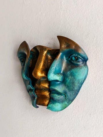 Salvatore Alibrio - Symbiosis - bronze effect