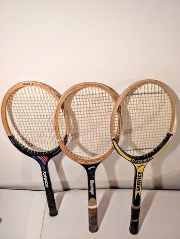 Slazenger(2x), Donnay(1x) - Tennis - John Newcombe - 1970 -