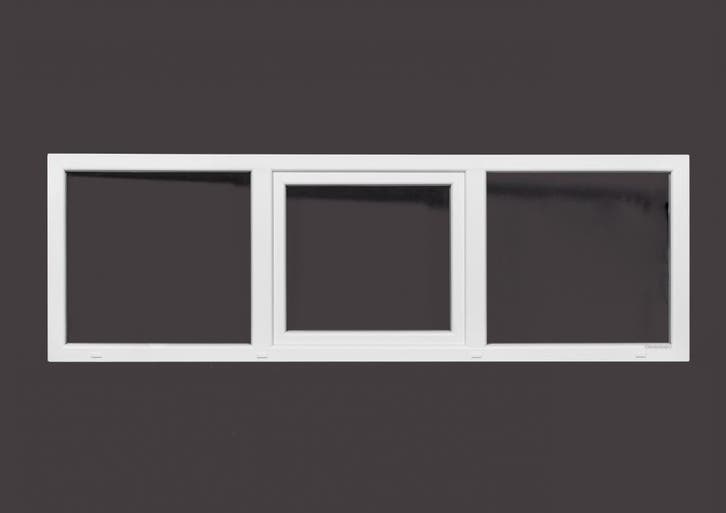 PVC raam vast-draaikiep-vast b200xh80 cm wit stomp, Bricolage & Construction, Vitres, Châssis & Fenêtres, Enlèvement ou Envoi