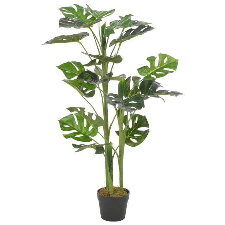 vidaXL Kunstplant met pot monstera 100 cm groen, Maison & Meubles, Accessoires pour la Maison | Plantes & Fleurs artificielles