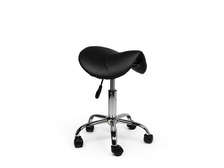 Zadelkruk Zwart - Lage uitvoering, Huis en Inrichting, Krukjes, Nieuw, In hoogte verstelbaar