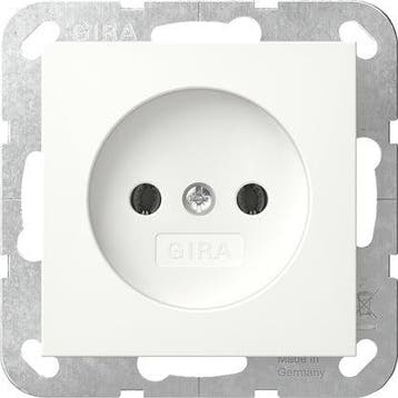 Gira Systeem 55 Niet-Geaarde Stopcontact 16A 250V Puur Wit -, Doe-het-zelf en Bouw, Verzenden, Nieuw