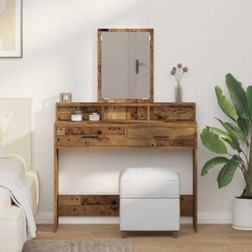 vidaXL Kaptafel Oudhout 100 x 41 x 140 cm Bewerkt hout, Verzenden, Nieuw
