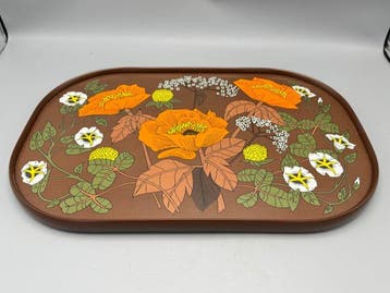 Dienblad - Rubber, kunststof - Vintage dienblad