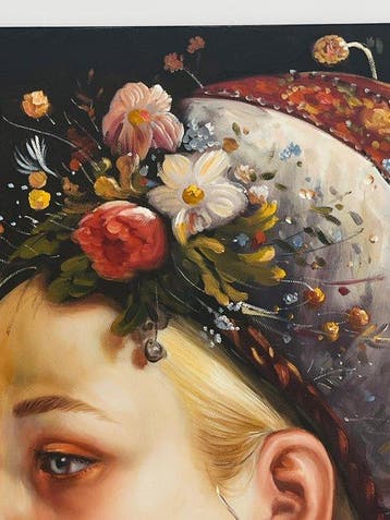 Anne Dias - (100% handpainted !) Lady Joyce of Spring