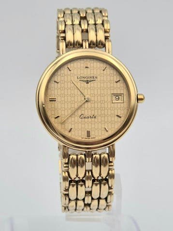 Longines - Longines Vintage Quartz Date – Gold-Tone Pattern