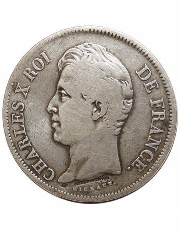 Frankrijk. Pince à billets en 5 Francs Charles X 1830 MA