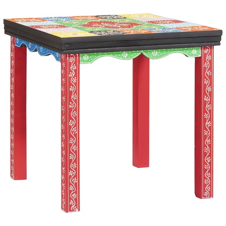 vidaXL Vierkante Tafel 3 pcs Multikleur, Maison & Meubles, Tables | Tables d'appoint, Envoi