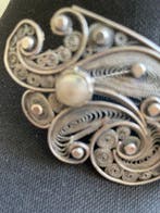 Sans prix de réserve - Broche Argent, Handtassen en Accessoires, Antieke sieraden