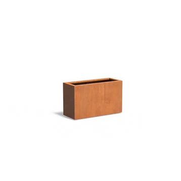 Cortenstaal plantenbak 100x40x60cm - Met bodem, 100 cm of meer, Nieuw, Metaal, 60 cm of meer