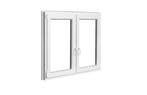 PVC raam draaikiep-draaikiep b150xh110 cm wit intrek, Gevelraam of Ruit, 80 tot 120 cm, Nieuw, Ophalen of Verzenden