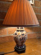Tafellamp - Aardewerk, Hout - Japanse Imari-stijl