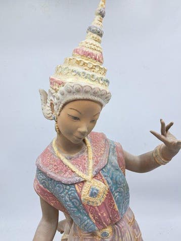 Lladró - Vicente Martinez - Statue, Thai Dancer - 45 cm -, Antiquités & Art