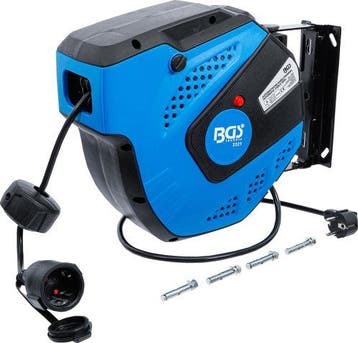 Bgs Technic Kabelhaspel 15 meter, electra automaat, Verzenden, Nieuw