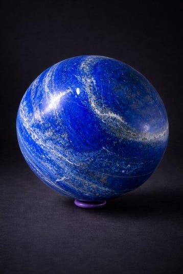 Premium Lapis Lazuli Bol – Diepblauw met Fijne Pyrietaderen