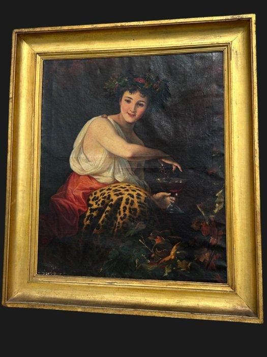 Scuola italiana (XVIII-XIX) - Giovane Bacco, Antiek en Kunst, Kunst | Schilderijen | Klassiek