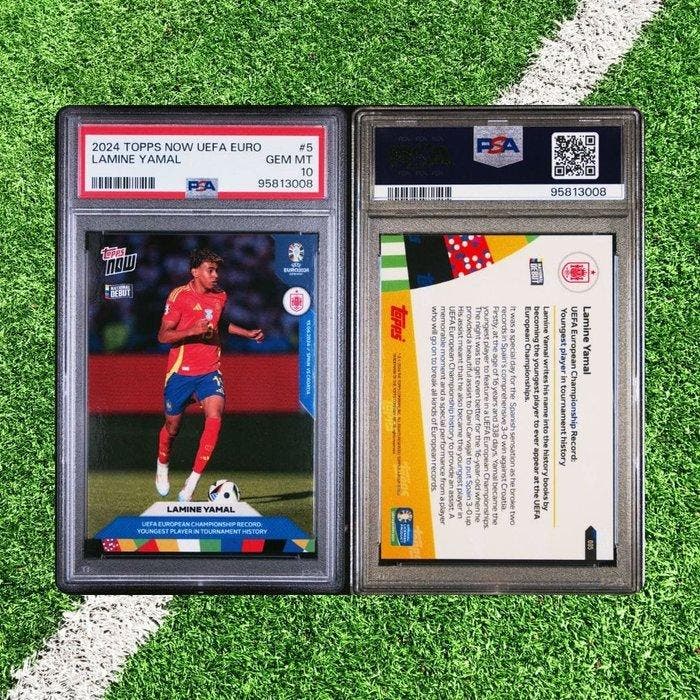2024 Topps Now UEFA Euro Lamine Yamal #5 National DEBUT -, Collections, Autocollants