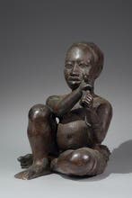 Een bronzen beeldhouwwerk - Tada - Nigeria