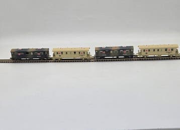 Roco, Fleischmann N - Model treinwagon (4) - Ziekenwagens, Nieuw
