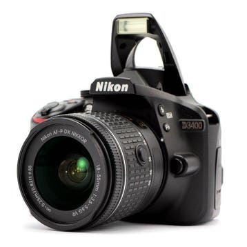 Nikon D3400 + AF-P 18-55mm f/3.5-5.6G VR DX zoomlens, Nieuw