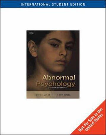 Abnormal Psychology (Ise) 9780534633561 V. Mark Durand, Verzenden, V. Mark Durand