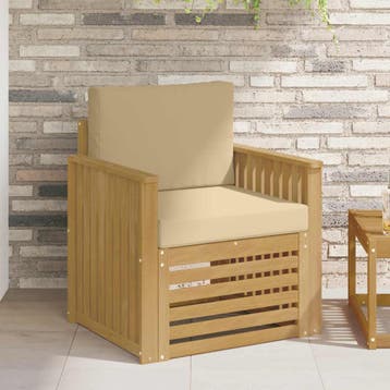 vidaXL Buiten bank set Polyester Wit, Verzenden, Nieuw