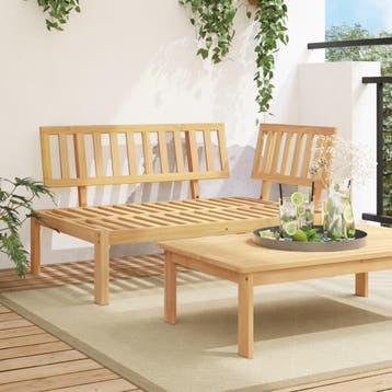 vidaXL Tuinhoekbank pallet massief acaciahout, Verzenden, Nieuw