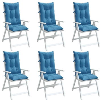 Lot 6 coussins 120x50cm Bleu - Seconde chance -34%, Verzenden