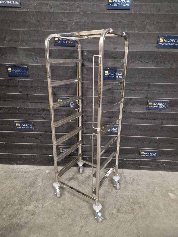 Vaatwaskorvenwagen | 7 niveaus | RVS | horeca, Articles professionnels, Horeca | Autre