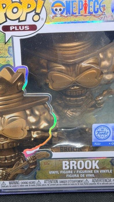 Funko - Funko Pop - One Piece - Brook (Bronze Statue) #2215, Antiquités & Art, Antiquités | Jouets